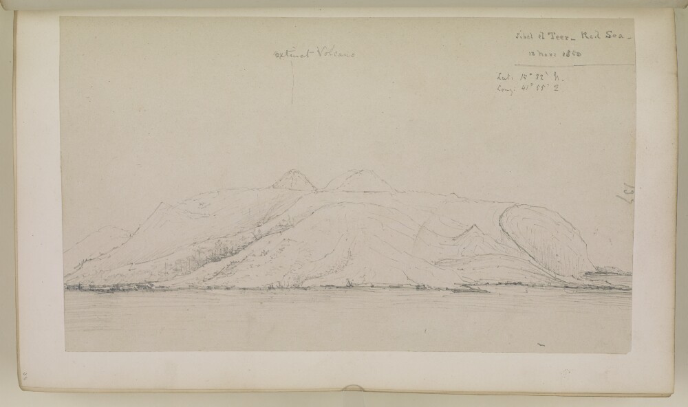 ‘Jibel el Teer – Red Sea. 13 Novr 1850’